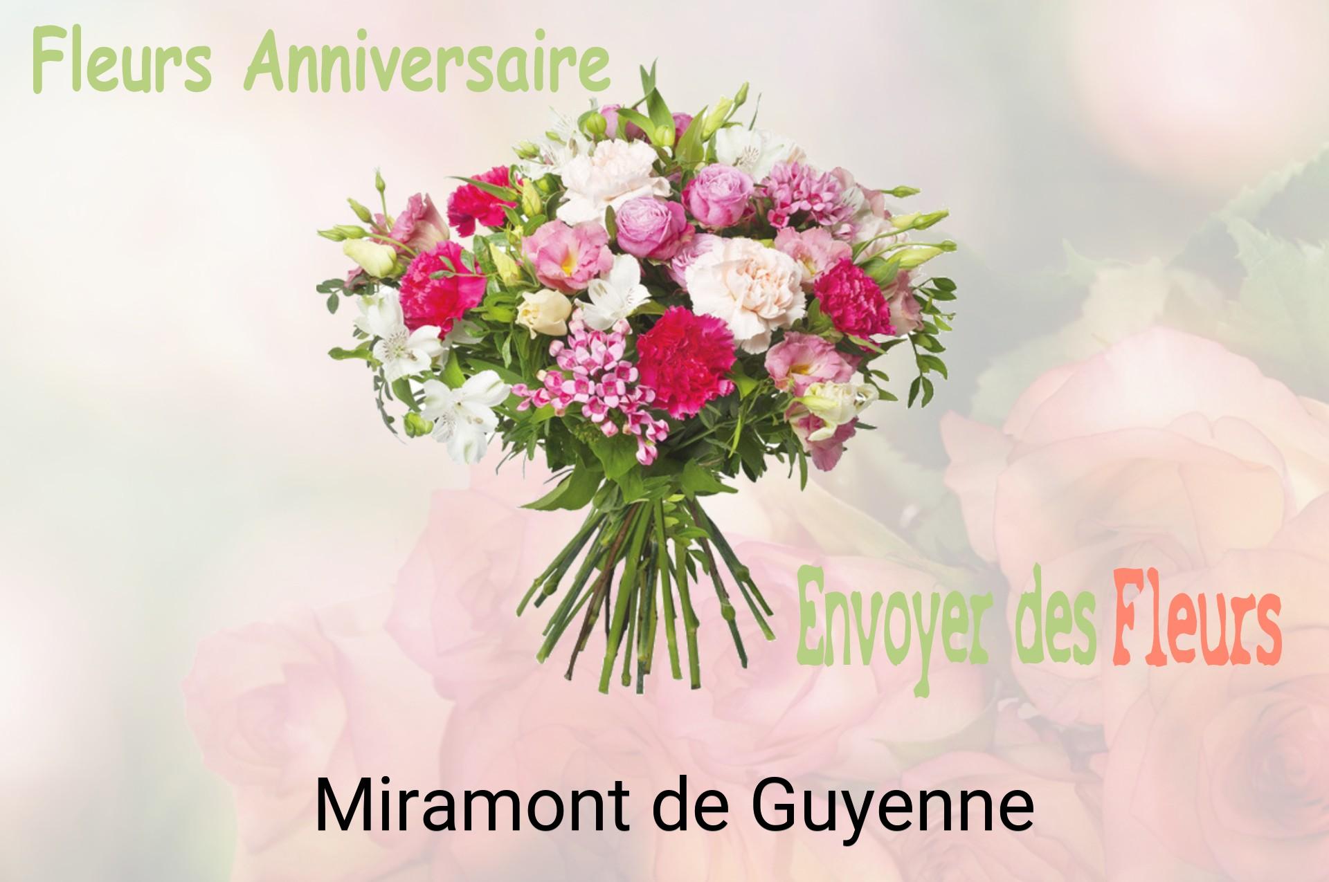 Bouquet de fleurs d’anniversaire livré à Miramont-de-Guyenne