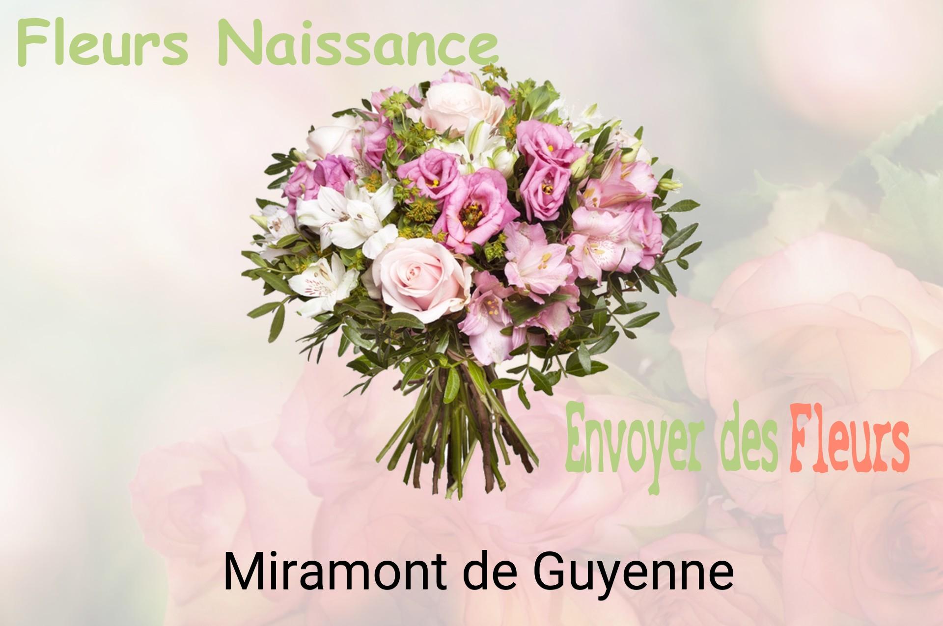 Bouquet de fleurs de naissance livré à Miramont-de-Guyenne